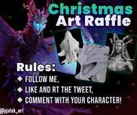 Christmas 3D Art raffle!