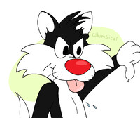 Sylvester giving a thumbs down