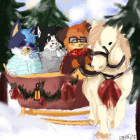 Winter Wonder (Bluey fanart)