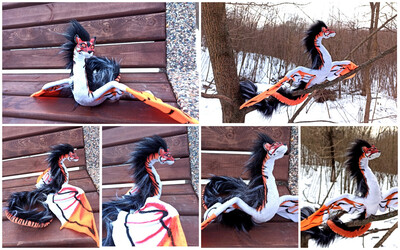 ARK: Survival Evolved raptor art doll. For sale!