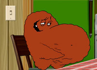 Meatwad's pregnant