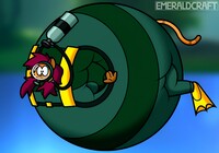 Little Foot's Scuba Suit Inflation