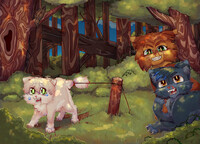 Berrykit, Russetfur and Cedarheart
