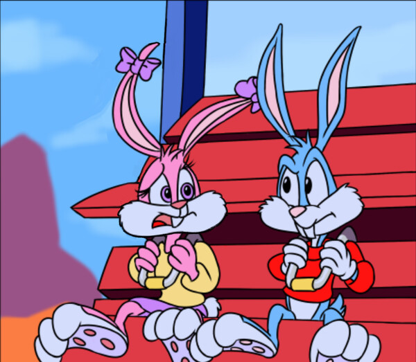 Buster & Babs Bunnyss Bus Stop Trap! (Comm... KumataJDG) by Thomas6Who -- Fur Affinity [dot] net Buster & Babs Bunnyss Bus Stop... 