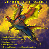 YEAR OF THE DRAGON COMMISSIONS: OPEN