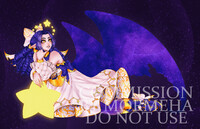 Space Wings With Golden Stars Art