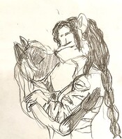 Kayla and Aleksandra kiss