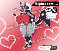 [SOLD] Mightyena x Houndoom Fusion ADOPT!
