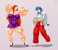 Mikami and Okinu by Hkami