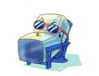 Comm: A Living Pooltoy Fridge...Just Chillin'!