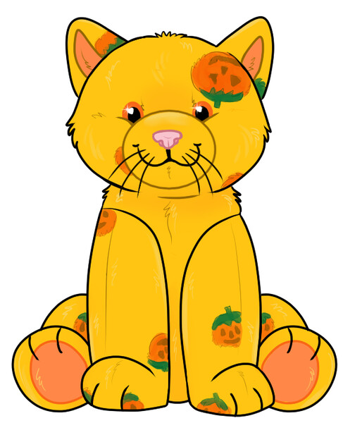 Pumpkin cat build offers a bear