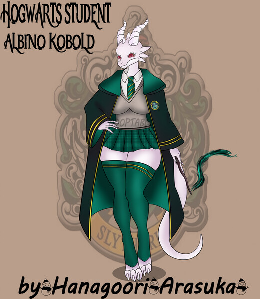 SOLD SLYTHERIN ALBINO KOBOLD by Hanagoori.Arasuka -- Fur Affinity [dot] net