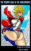PowerGirl by LCfreitas and  JGred5 - REDUX!