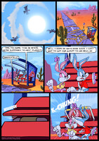 Tiny Toons - A surprise at the bus stop (Page 1)