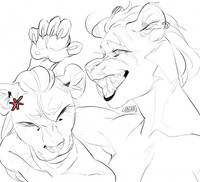 Sketches of my characters🦁