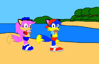 Ice cream on the beach