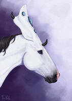 Horse portrait sketch