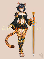 Tiger Warrior/Fighter - Adoptable