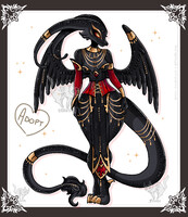 (Special collab adopt) closed Zenora the dark winged kobold