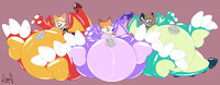 COM - Three puffy dragons in the making!