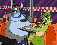 "I think one more menu run and we'll need our own zipcode!"