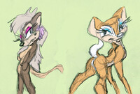 Possum n Deer sketch