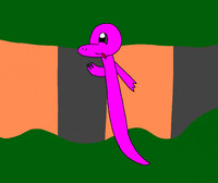 Pink snake naga in the jungle