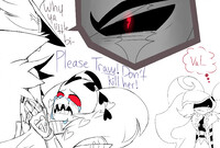 Hazbin AU -TravVal-: Please don't!