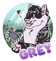 Grey - FE UNDER THE SEA Badge