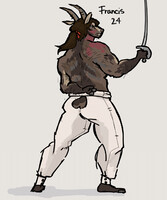 Francis fencing!