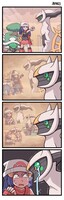 Arceus found his faithful friend looking like Lucia