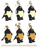 American Forest Panda Grizzimals Colllage 3