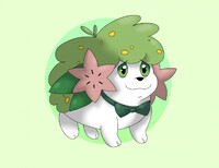 Shaymin with a bowtie