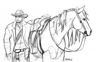 Sketch: Arthur Morgan + Inka