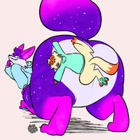 CosmoAllstar - Cosmo's butt tattoo