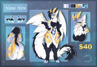 White, Black & Gold Mothgon! [ADOPT][CLOSED][$40]