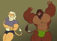 Sketchmission:  Kovu and Ashley Pose-off