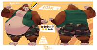 Ajax Ref Sheet with outfit (Shaded)