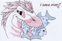 Luna likes fish