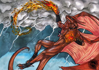 Flames and Storm
