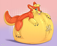 Inflated kangaroo pooltoy!