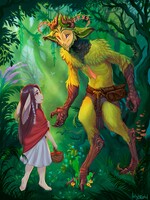 Forest king and bunny🐰🌺🍀