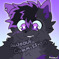 💜 purple wolf icon