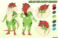 Fluffy dragon Melon