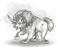 Beast adopt (line art)