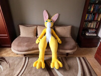 Yellow rabbit plushie