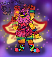 Stardust the Rosy Maple Moth