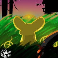 Rain World Art Month Day 16 - Achievement - The Monk