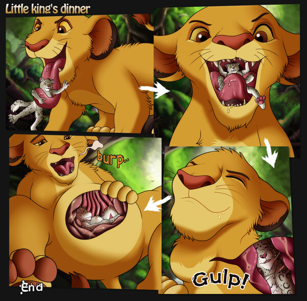 I have to drew two Lion King vore picture before, but Simba is first.. 
