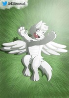 White Dragon anthro oc